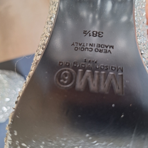 MM6 Maison Margiela Pre-owned Silver Beaded Mules - Picture 9 of 16